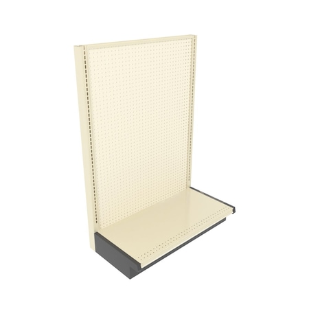 Lozier Shelving Single-Sided Starter, Platinum Off-White, 36W x 54H x 16D P356U-ST